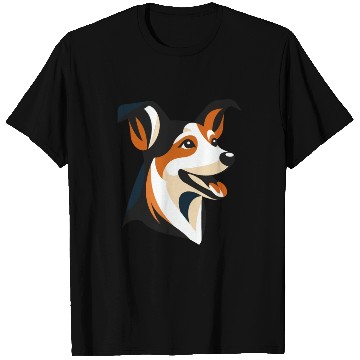 Discover Border Collie Illustration for Dog Lovers T Shirts