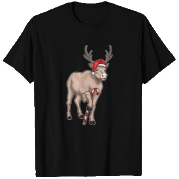 Discover Reindeer Christmas Candy cane T Shirts