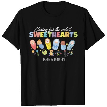 Discover Caring For Cutest Sweethearts Postpartum Nurse T Shirts