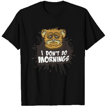 Discover I Don't Do Mornings Morning People Cat Pet Funny T Shirts