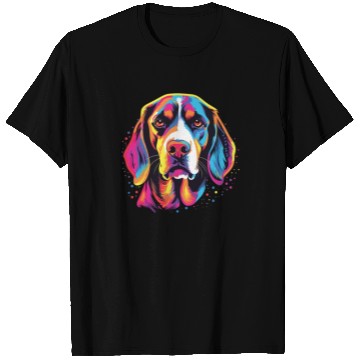 Discover Watercolor Colorful Beagle Harrier T Shirts