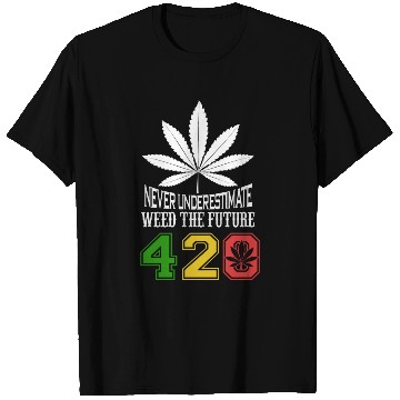Discover Chuckling 420 Future of Herb Weed Marijuana Design T Shirts