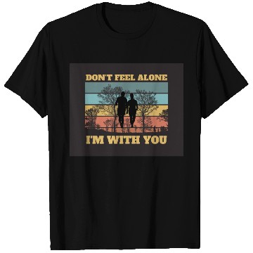 Discover Black Yellow Retro Don t Feel Alone T Shirts