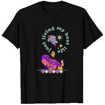 Discover Purple Retro Hotdog Illustration T Shirts