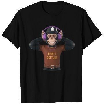 Discover "Melodic Primate: The Musical Chimpanzee" T Shirts