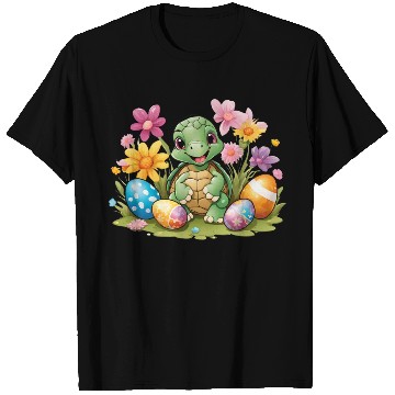 Discover Easter Turtle Delight: Colorful & Cute Design T Shirts
