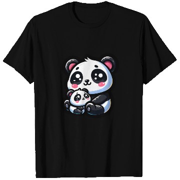 Discover Proud Mother Panda With Her Cub for Mother's Day T Shirts