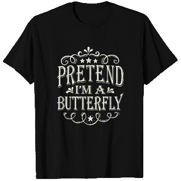 Discover Pretend I'm a Butterfly Funny Lazy Easy Halloween T Shirts