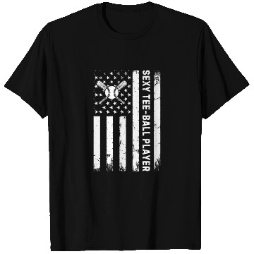 Discover Sexy T Shirts-ball Player T Shirts-ball US Flag