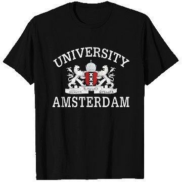 Discover Amsterdam University Emblem A Legacy of Excellence T Shirts