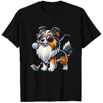 Discover Shetland Sheepdog Golfer Golf Course Dog Owner T Shirts