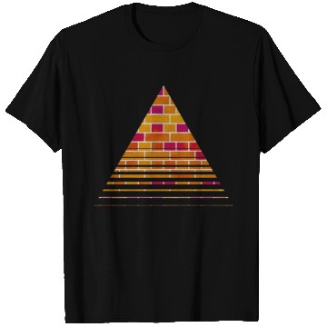 Discover Brick triangle geometric element T Shirts
