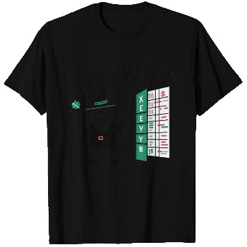 Discover excel wizard funny accountant bookkeepers gift T Shirts