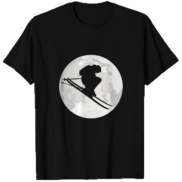 Discover MOON SKIER DESIGN T Shirts
