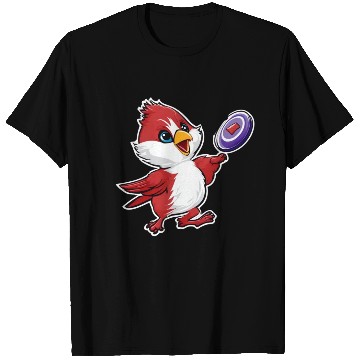 Discover Cardinal Frisbee Fun: Vibrant Cardinal Design for T Shirts