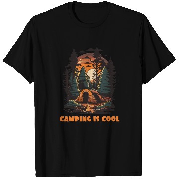 Discover Embrace the coolness of camping T Shirts