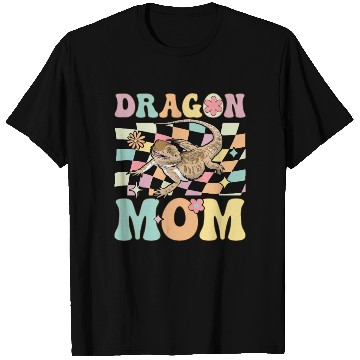 Discover Dragon Mom Groovy Bearded Dragon Lizard Lover T Shirts