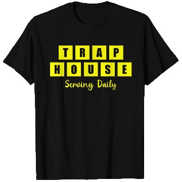 Discover Trap House Serving Daily Black Waffle T Shirts