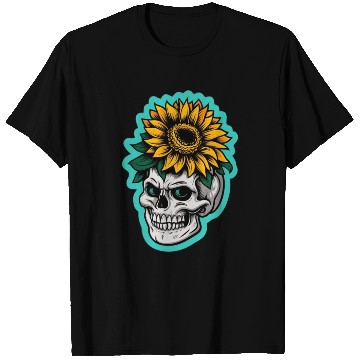 Discover skull sunflower T Shirts