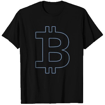 Discover Bitcoin Silhouette Pocket Currency Store T Shirts