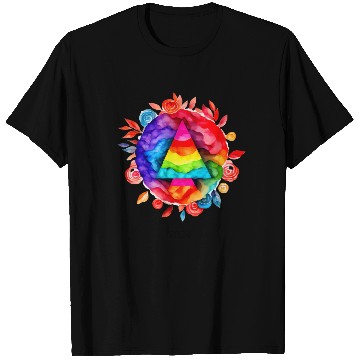 Discover Pride, Colorful Abstract T Shirts, Watercolor Ae
