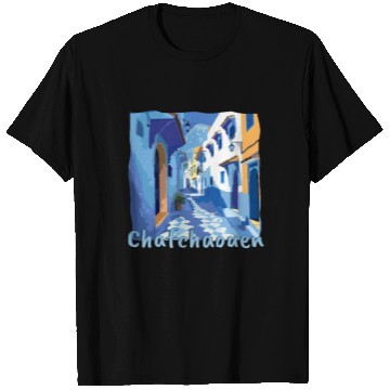 Discover Chefchaouen Morocco Blue City Old Town T Shirts
