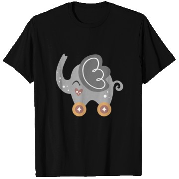 Discover elephant on wheels T Shirts