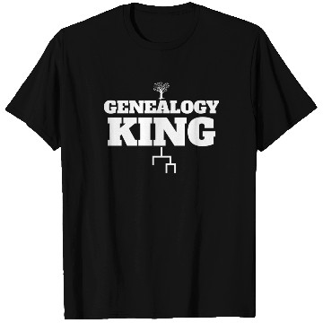 Discover Genealogy King Family Genealogist Lineage Men's T Shirts