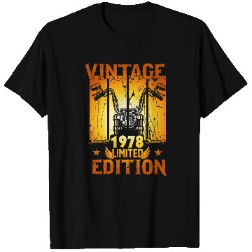 Discover Vintage 1978 Limited Edition, Motorcycle Lover T Shirts