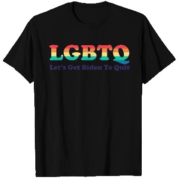 Discover Funny LGBTQ Anti Biden - Let's Get Biden To Quite T Shirts