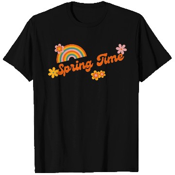 Discover Funny Retro Colorful Funny spring time groovy cute T Shirts