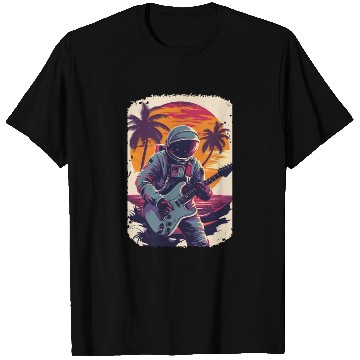 Discover Astronaut Guitar Player Space Music Lover T Shirts
