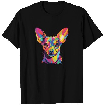 Discover Watercolor Colorful Russian Toy Terrier T Shirts
