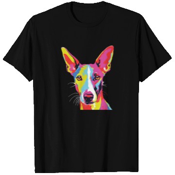 Discover Watercolor Colorful Ibizan Hound T Shirts