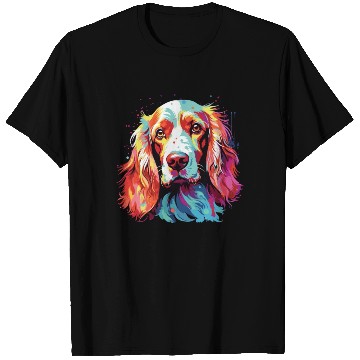 Discover Watercolor Colorful Irish Red And White Setter T Shirts