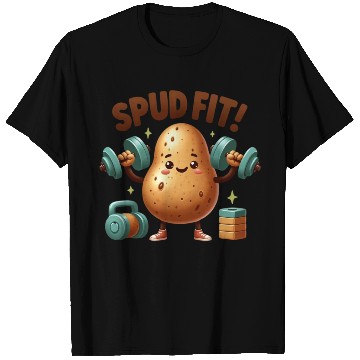 Discover Spud Fit: Lifting Potato Gym T Shirts
