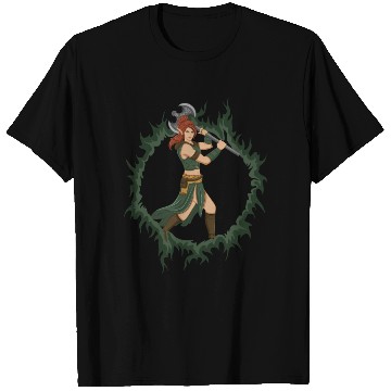 Discover Female Elf Warrior With An Iron Axe T Shirts