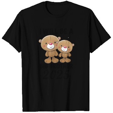Discover I'm Going To Be A Big Brother 2025 Teddy Bear T Shirts