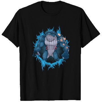 Discover Whale Mutant With Halftone Background T Shirts