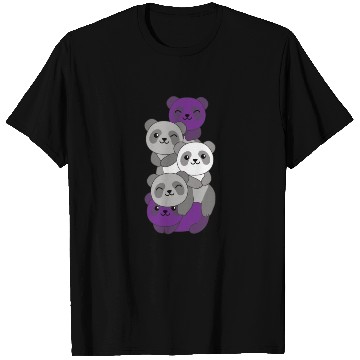 Discover Graysexual Flag Pride Lgbtq Cute Panda T Shirts