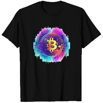 Discover Vaporwave Bitcoin Digital Currency Coin Crypto Tra T Shirts