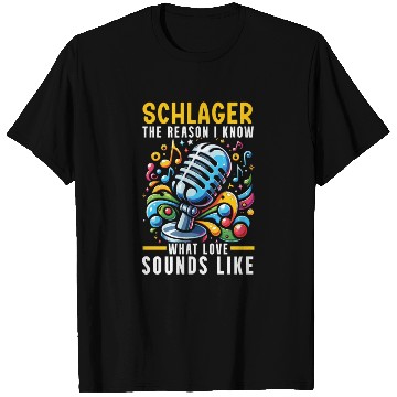 Discover German Schlager Singer Germany Music Lover T Shirts