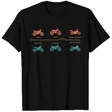 Discover Various Enduro Motocross Motorcycle Types T Shirts