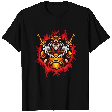 Discover Monarch With Halftone Fire Background T Shirts