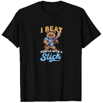 Discover Lacrosse Coach Beat People Stick Bear T Shirts