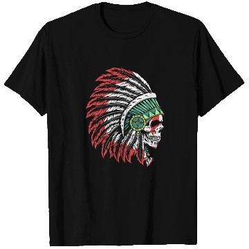 Discover Indigenous Native American Skull Skull Head T Shirts