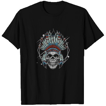Discover Indigenous Native American Skull Head T Shirts