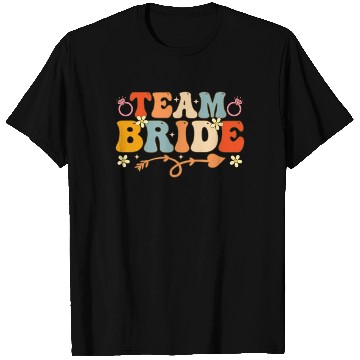 Discover Team Bride Groovy Bridal Party Bachelorette Party T Shirts