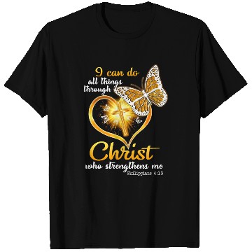 Discover I Can Do All Things Through Christ Butterfly T Shirts