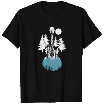 Discover Nature Guitar Silhouette T Shirts